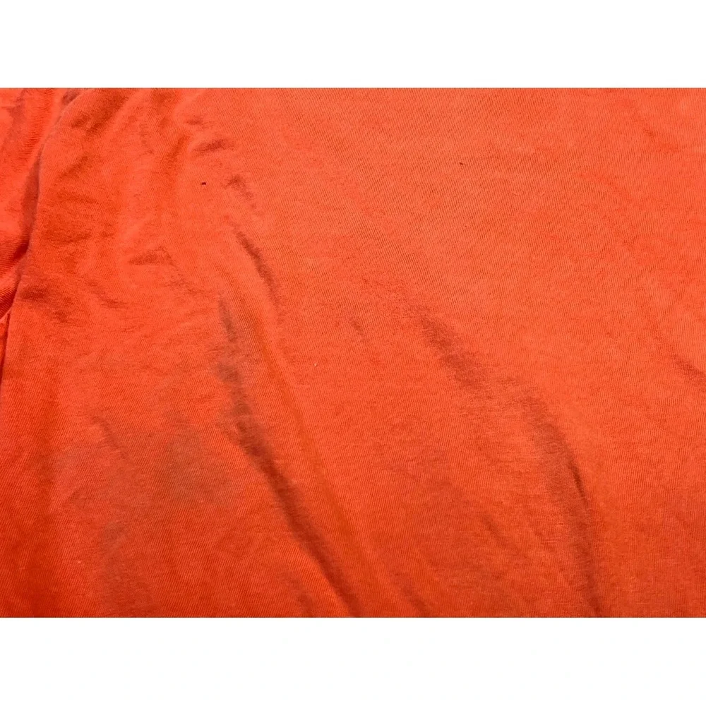 The North Face T Shirt Mens Large Orange Logo Casual Short Sleeve Crew Neck
